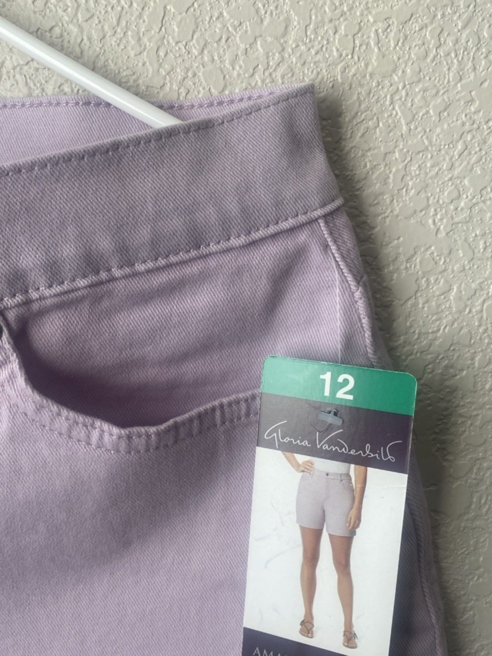 Gloria Vanderbilt Amanda Short Lavender Kiss Women's - Picture 5 of 5